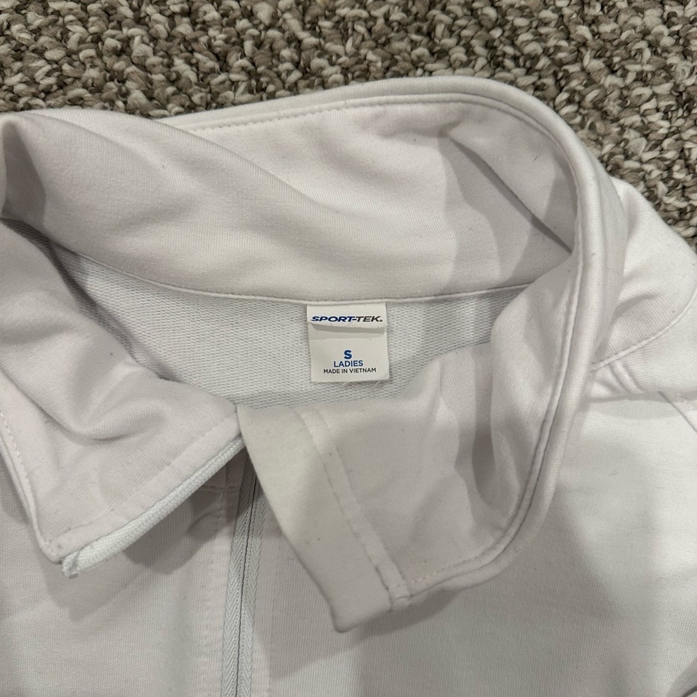 Sport-Tek Women's White Collared Shirt